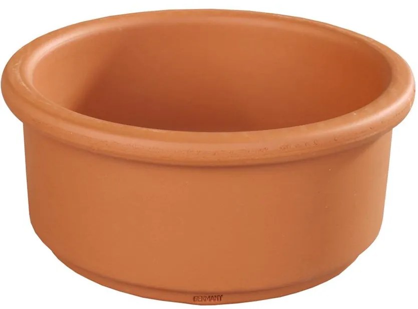 Miska na rastliny Flower keramická terakota d18x8 cm