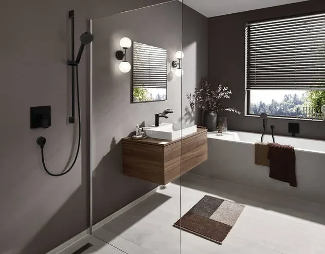 Hansgrohe Vivenis, sprchová batéria pod omietku, čierna matná, HAN-75615670