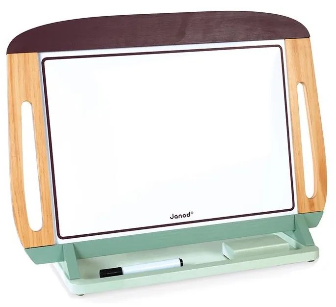 Janod - Magnetická tabuľa na stôl zelená/hnedá