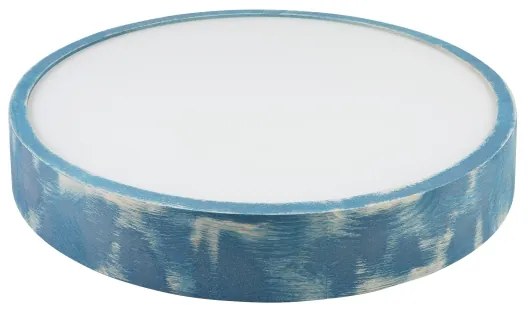 Brilagi - Stropné svietidlo PINO 3xE27/15W/230V borovica/modrá pr. 47,5 cm