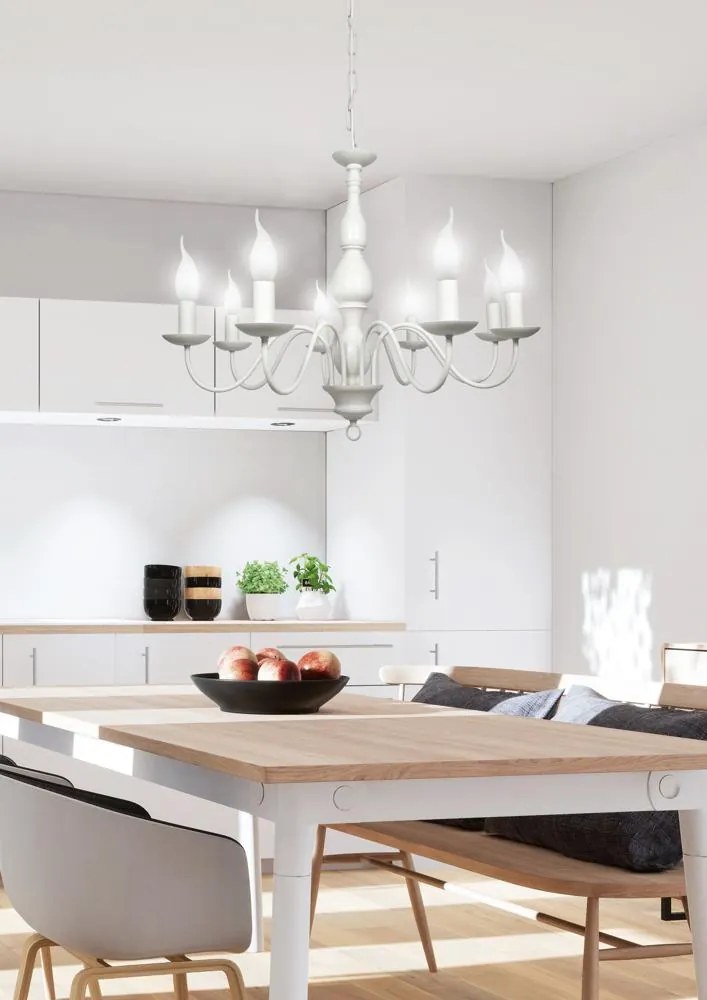 Candellux BELLAGIO Luster 8X40W E14 Creamy 38-96510