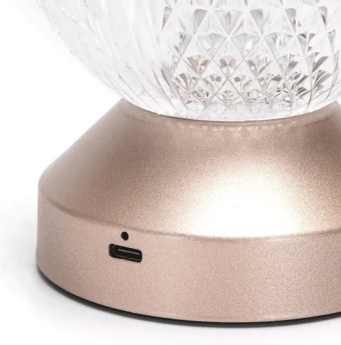 Aigostar-LED RGB Stmievateľná nabíjacia stolná lampa LED/1W/5V 1800mAh 13,5cm + DO