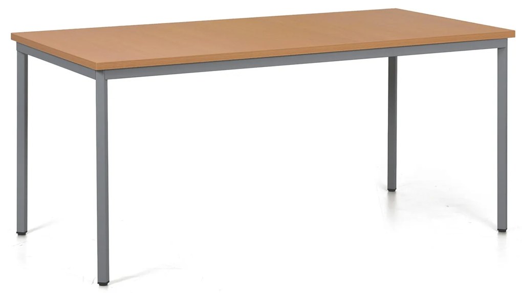 Jedálenský stôl TRIVIA, 160x80 cm, tmavo sivá podnož, buk