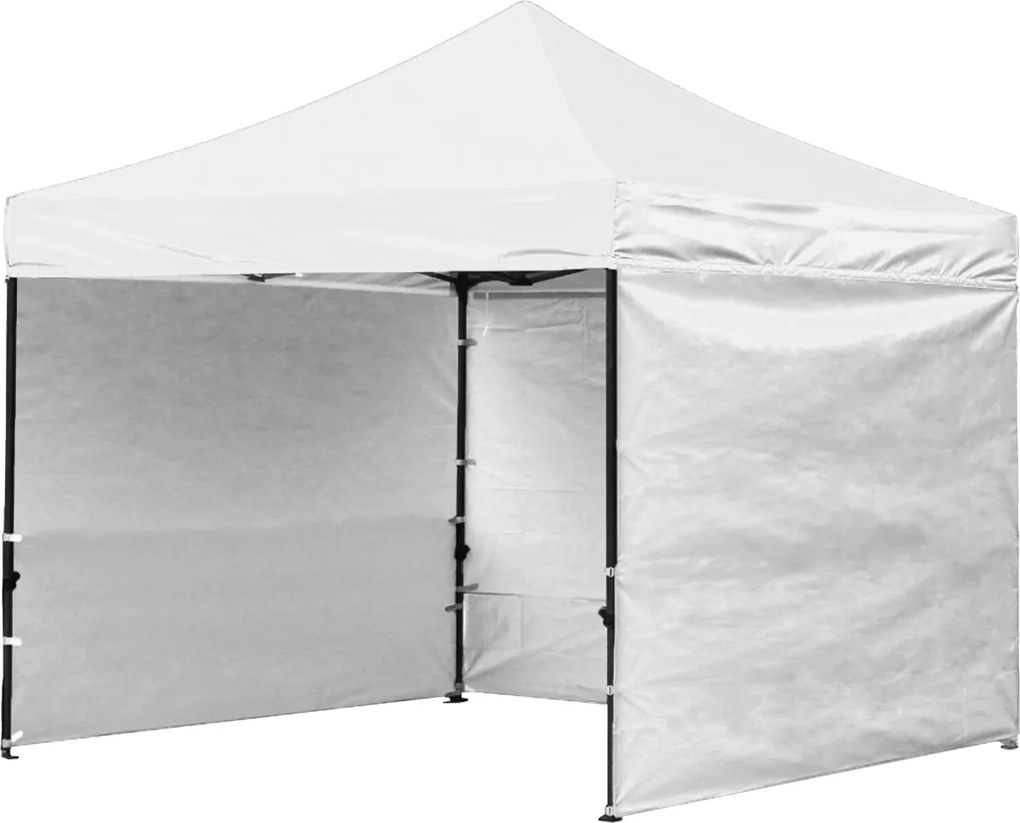 GARDEN LINE Nožnicový stan 3×3 m NAM7465 – záhradný a komerčný pavilón, biely