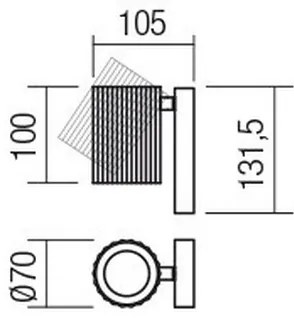 Redo 01-2582 - Nástenné bodové svietidlo DELPHI 1xGU10/7W/230V zlaté