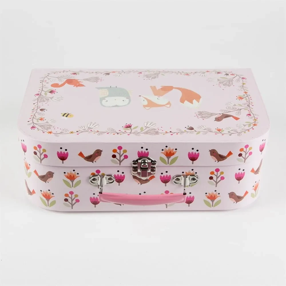 Detský ružový piknikový kufrík Sass & Belle Woodland Friends