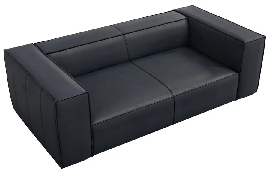 Tmavomodrá kožená pohovka 212 cm Madame – Windsor &amp; Co Sofas