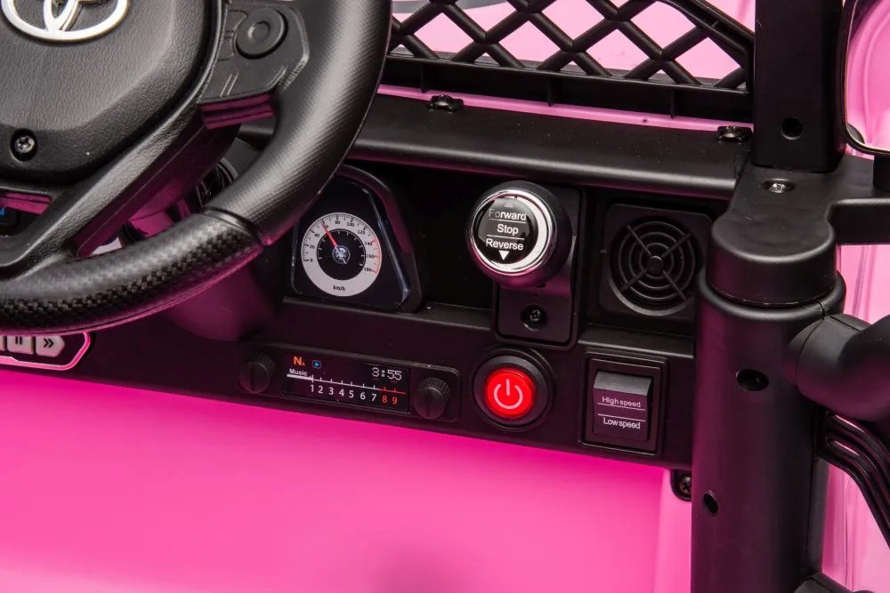 LeanCars Elektrická autíčko Toyota FJ - ružové -4x45W - BATÉRIA - 12V7Ah - 2023