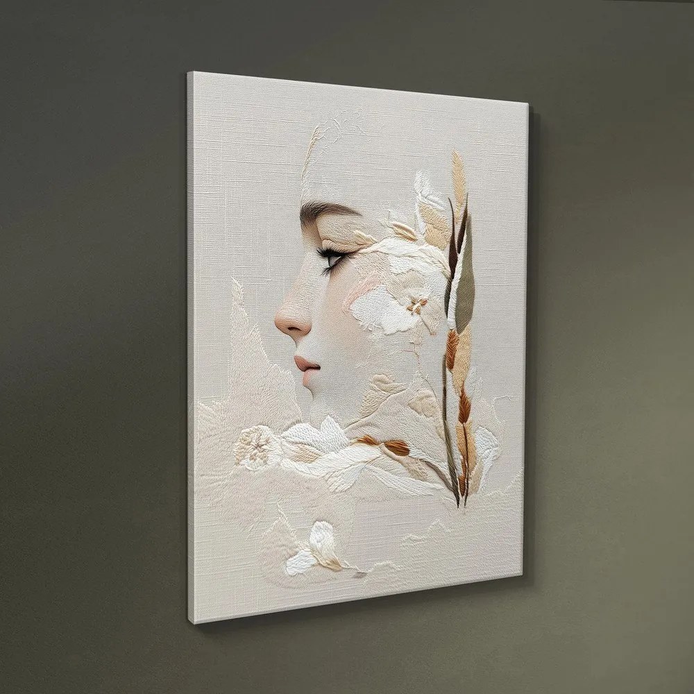 Obraz 60x80 cm Stitched Bloom – Styler