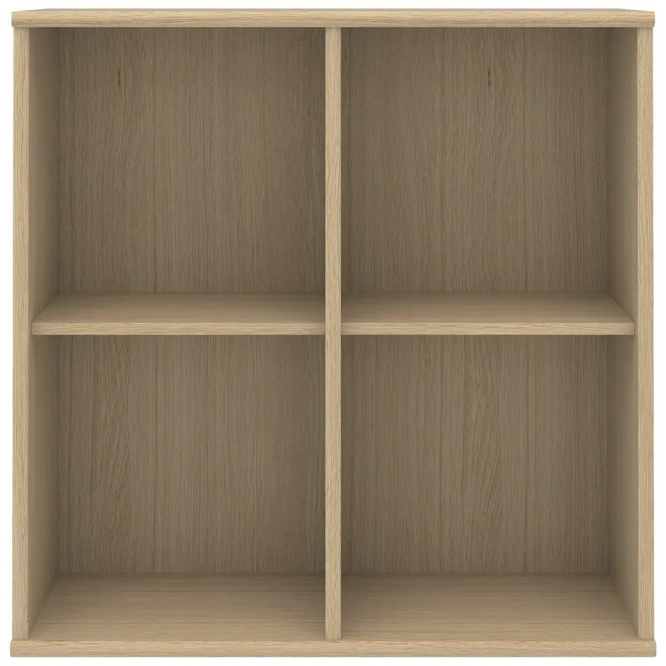 Nástenná knižnica podyhovaná dubom Mistral 025