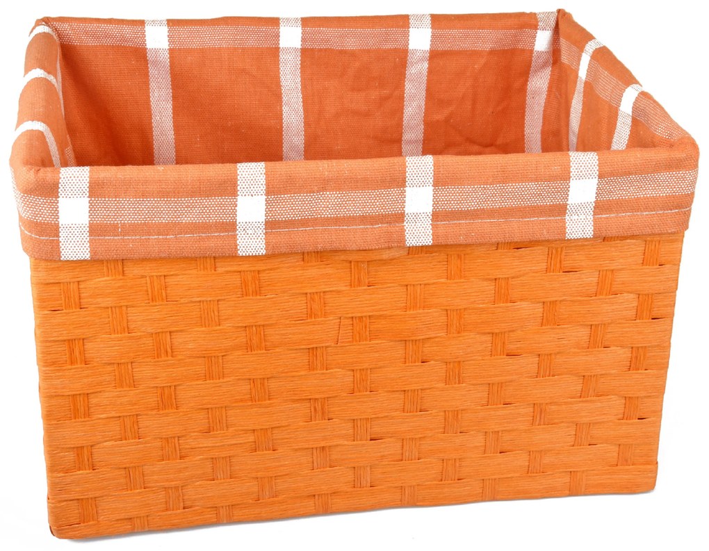 Úložný box oranžový Rozmery (cm): 40x30, v.25,5
