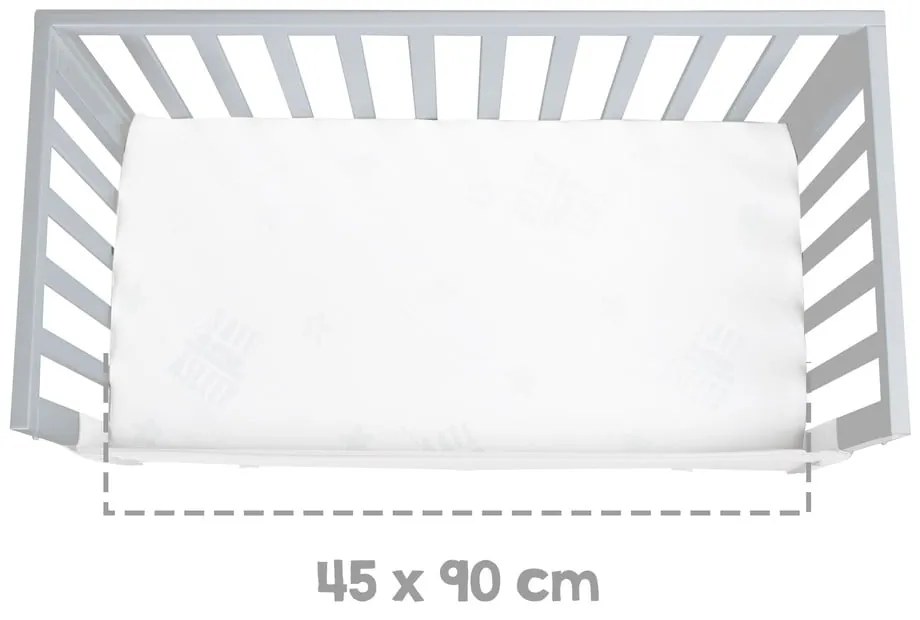 Sivá postieľka 90x45 cm – Roba