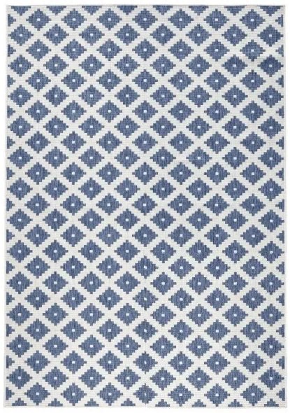 NORTHRUGS - Hanse Home koberce Kusový koberec Twin-Wendeteppiche 103128 blau creme – na von aj na doma - 200x290 cm