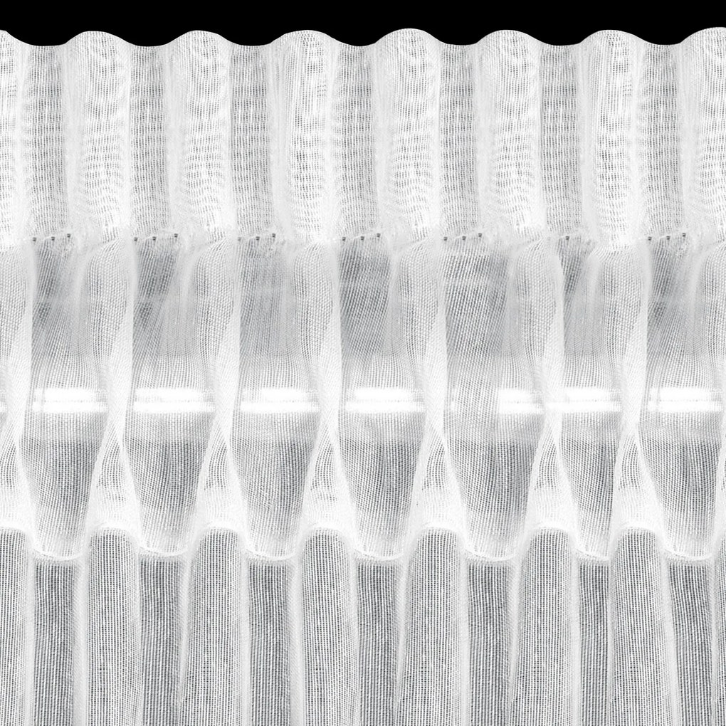 ZÁCLONA NA PÁSKE REBECCA 300X150 CM BIELA