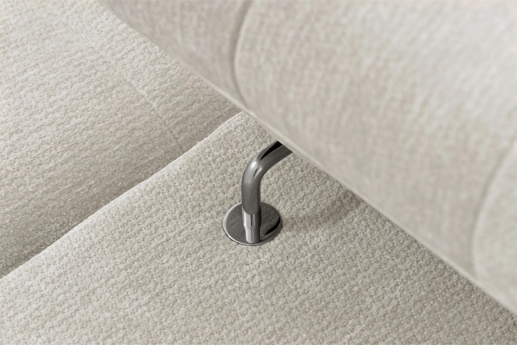 Sofa Nardo s funkciou spania - svetlý béžový šenil Vibe 06