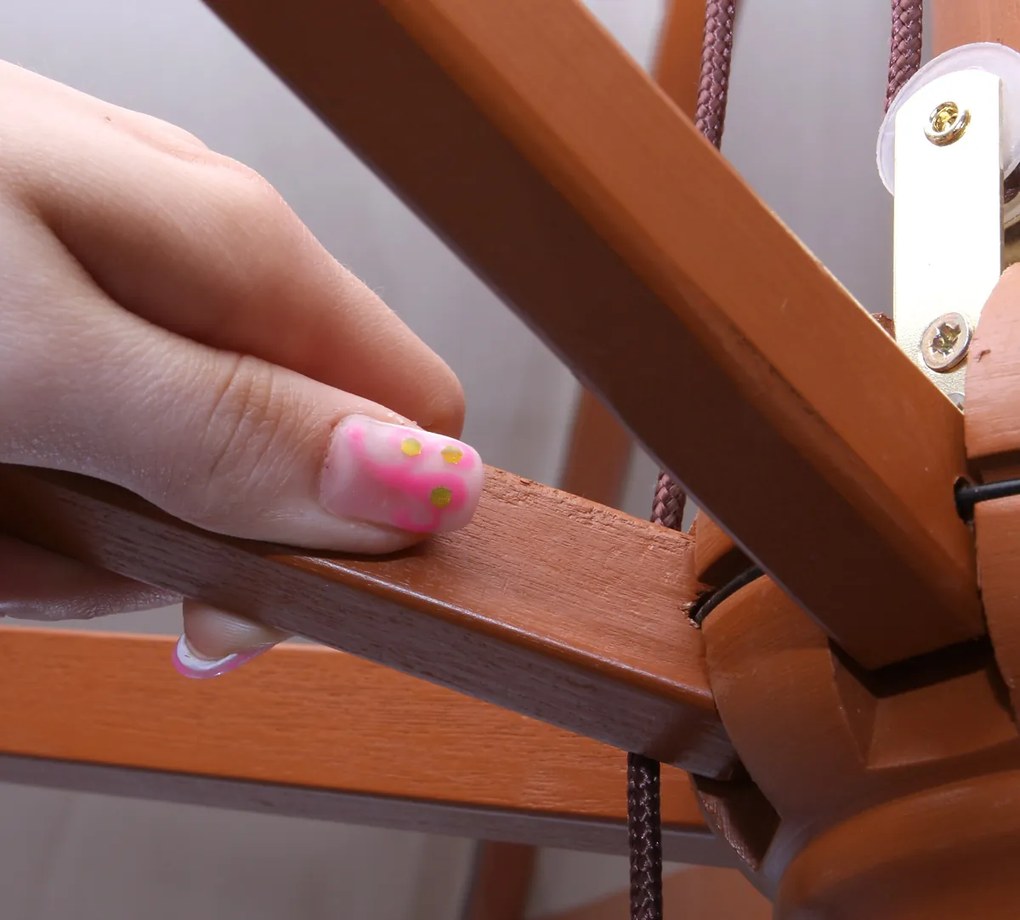 Slnečník Florida Ø 3,5m - polyester/drevo 7kg - bordeaux