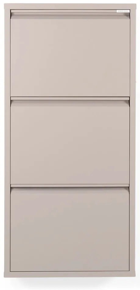 Taupe kovová výklopná skrinka na topánky 50x103x15 cm Billy – Spinder Design