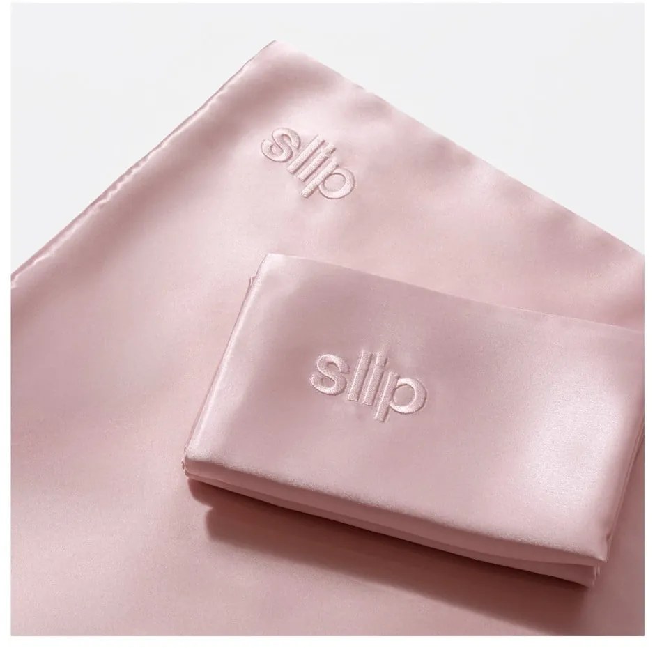 Hodvábna obliečka na vankúš 51x76 cm Pink – slip