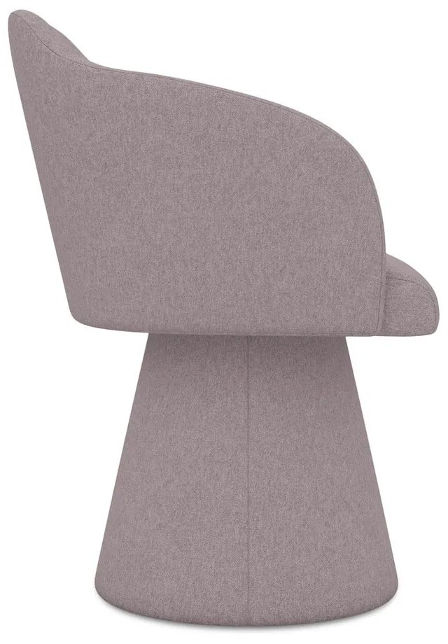 Čalúnené jedálenské kreslo v levanduľovej farbe Kanoa – Makamii