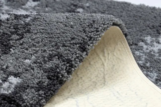 Kúpeľňový koberček FROTTE rozeta, protišmykový, mäkký - sivý