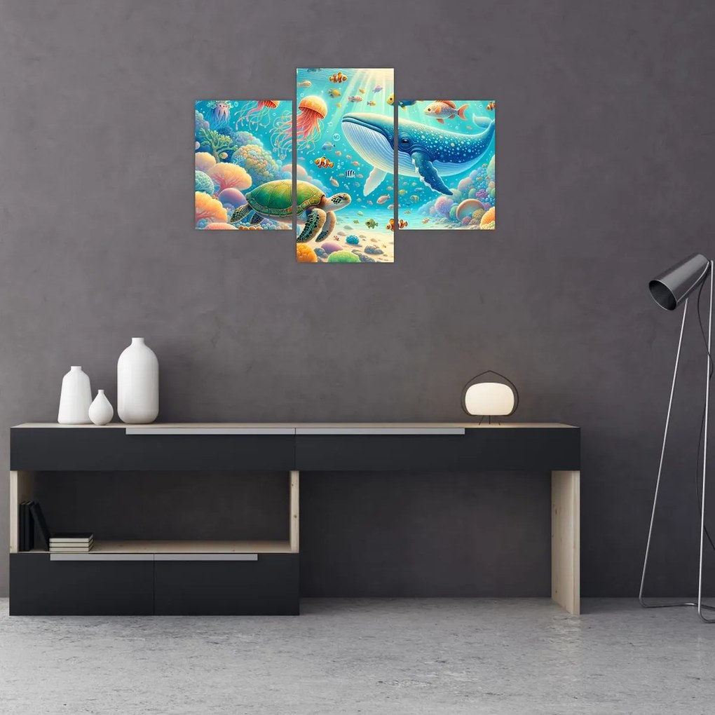 Obraz - Svet pod hladinou (90x60 cm)
