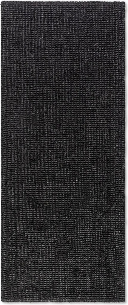 Hanse Home, Behúň Bouclé Jute 105976 Black, 80x200, čierna, chodba / predsieň