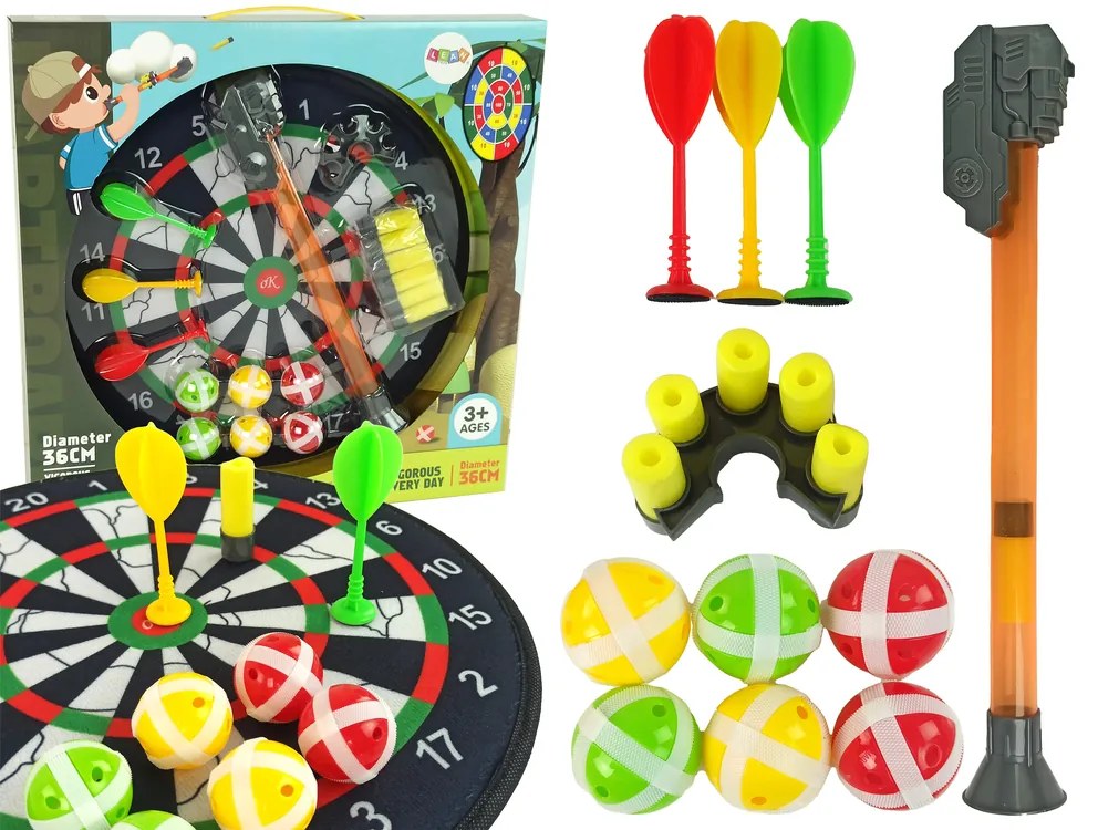 LEAN TOYS Terč na suchý zips Dart 36 cm