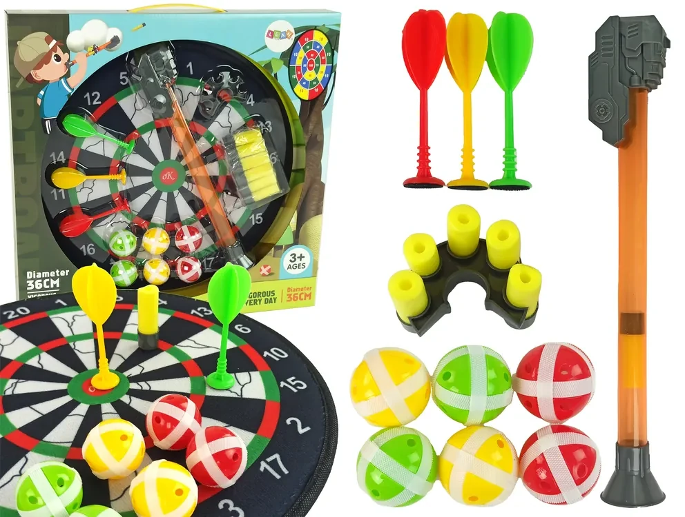 LEAN TOYS Terč na suchý zips Dart 36 cm