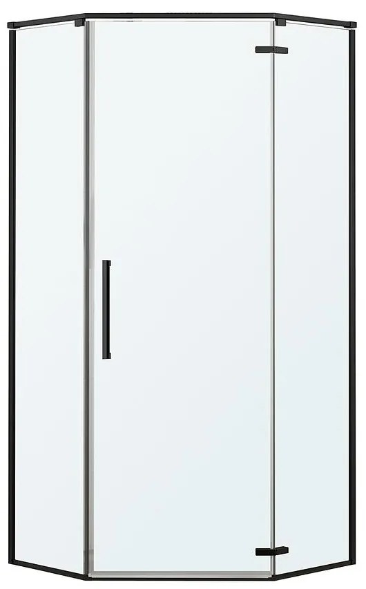 Sprchový kút päťuholníkový Lambda 90x90x195 black