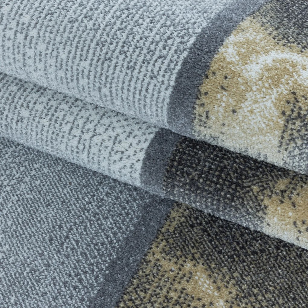 Ayyildiz, Kusový koberec Ottawa 4201 yellow, 80x150, šedá, chodba / predsieň