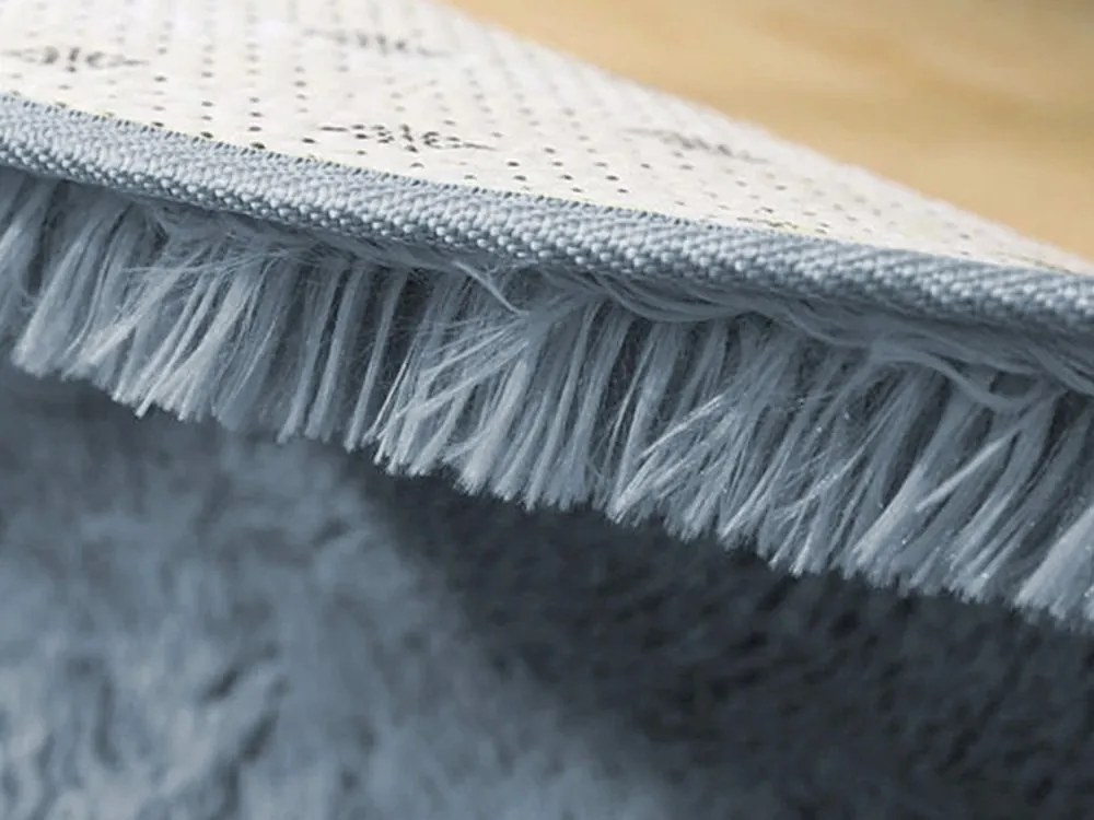 TZ Sivý obdĺžnikový shaggy koberec Lana Rozmer: 160x220 cm