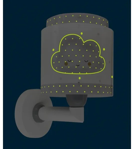 Dalber 76019E - Detské nástenné svietidlo BABY DREAMS 1xE27/15W/230V šedá