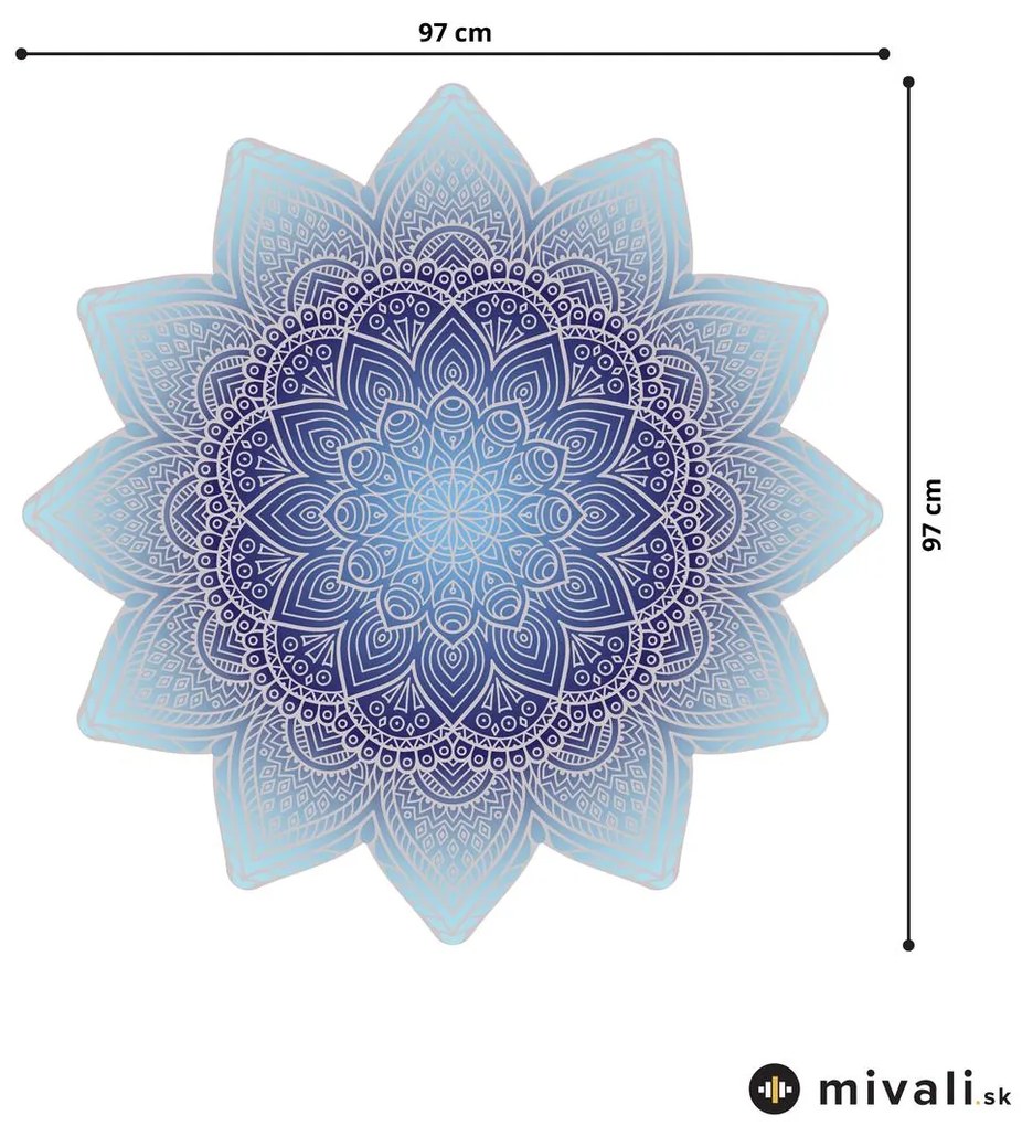 Samolepky na stenu - Mandala modrá