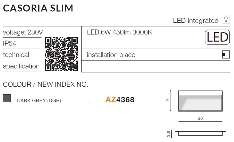 AZzardo Casoria Slim AZ4368