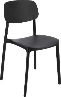 Plastová stolička LARA čierna