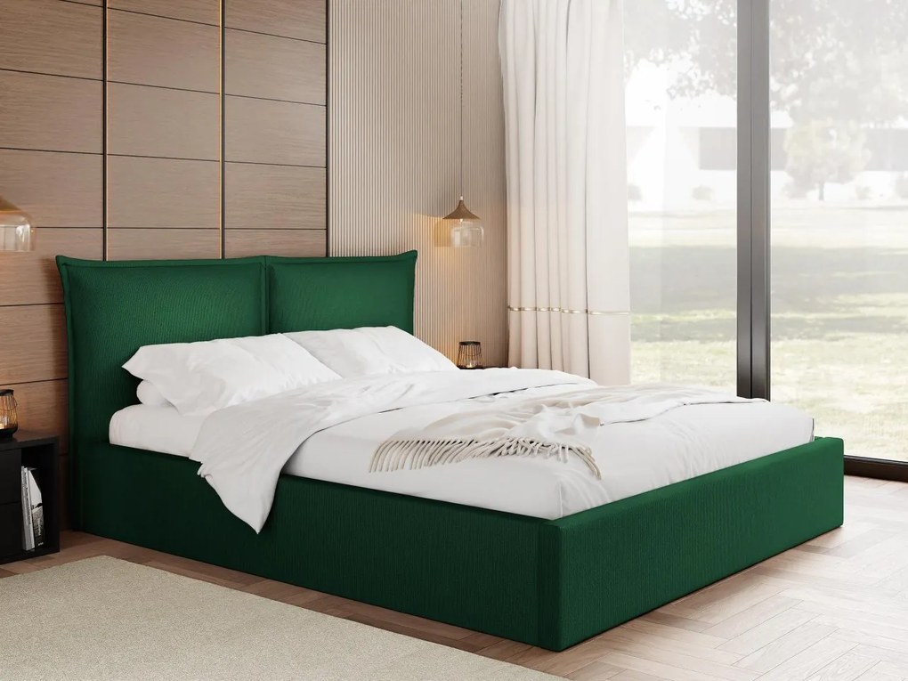 Čalúnená manželská posteľ Ezibia, Rozmer postele: 180x200, Farby: Kronos 22