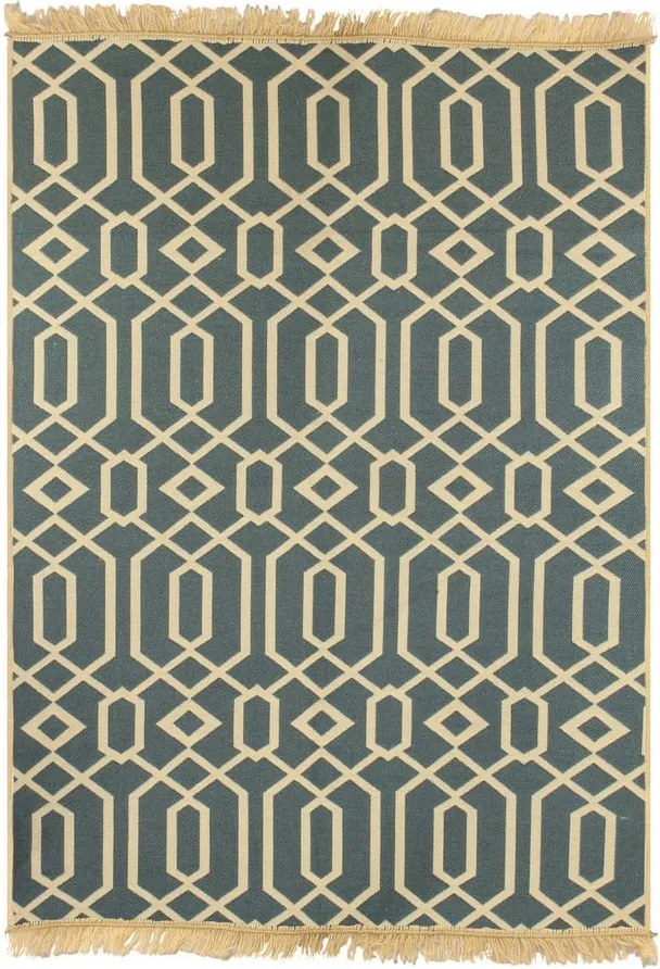 Béžovo-modrý koberec Ya Rugs Kenar, 120 180 cm