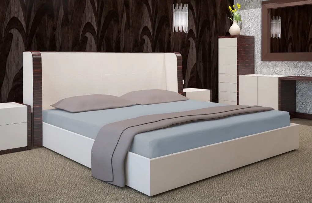 Dekorstudio Prestieradlo Jersey s gumičkou tmavo sivé PRZJ36 Rozmer plachty: 220x200cm