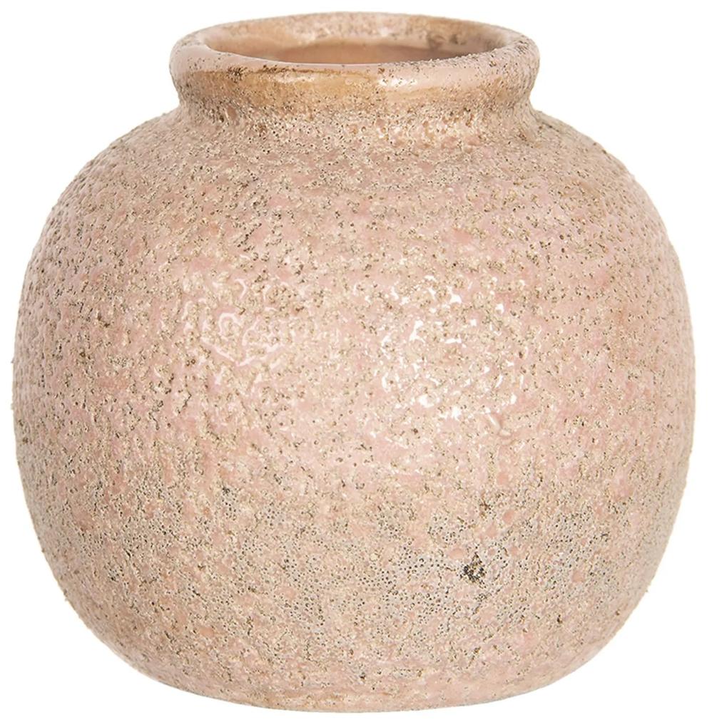Staroružová váza s patinou - Ø 8 * 8 cm