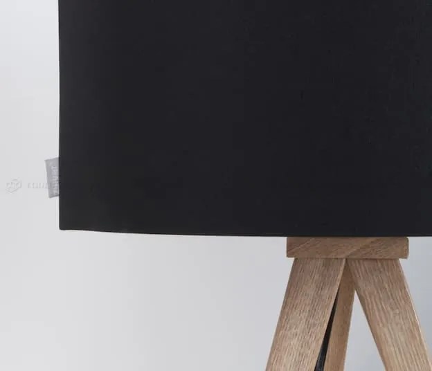 Zuiver Tripod Wood stolná lampa - Čierna