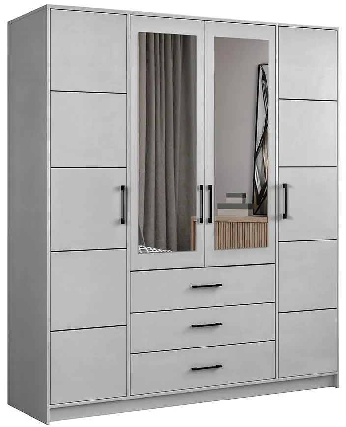 Skriňa Belluno 200 sivá