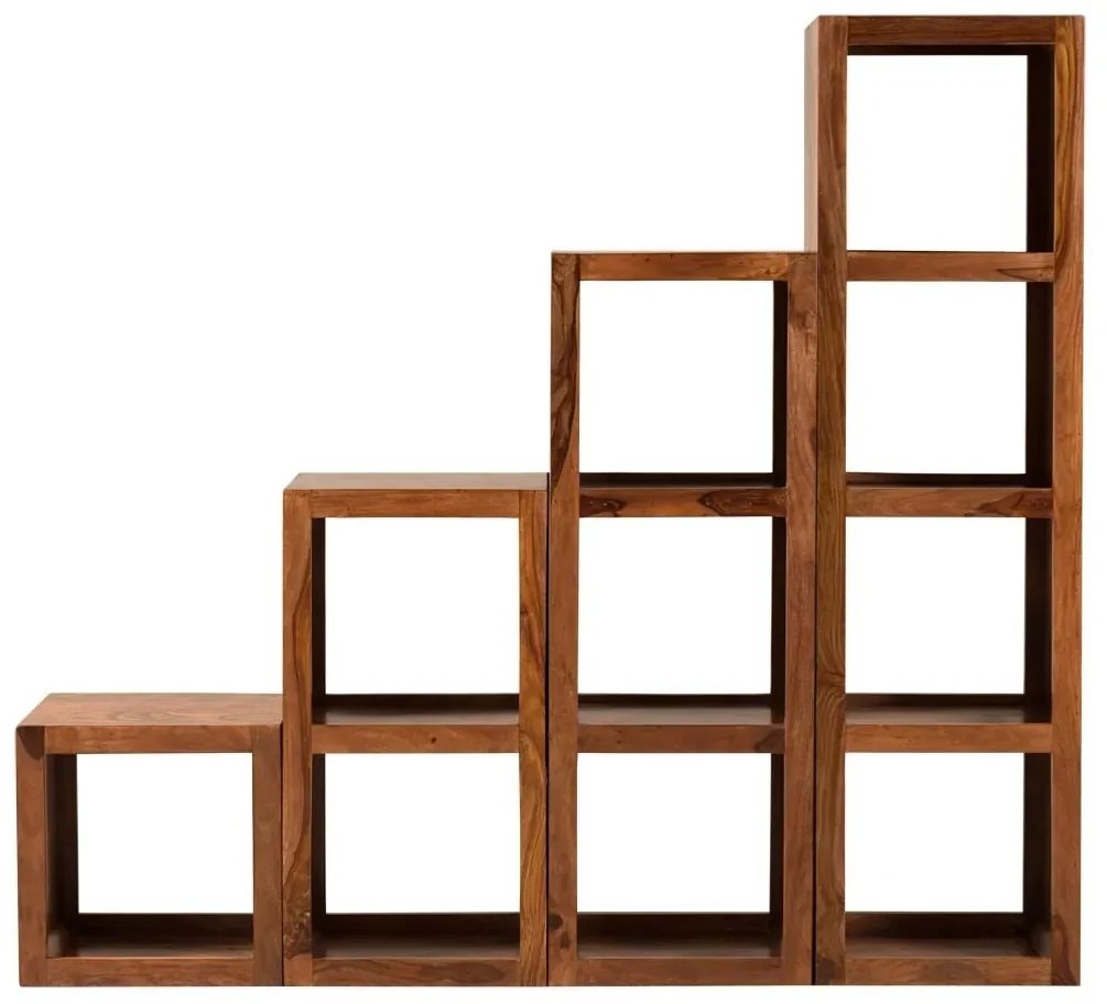 furniture-nabytek.cz - Policový regál do kúpeľne z dreva palisander 50x35x140