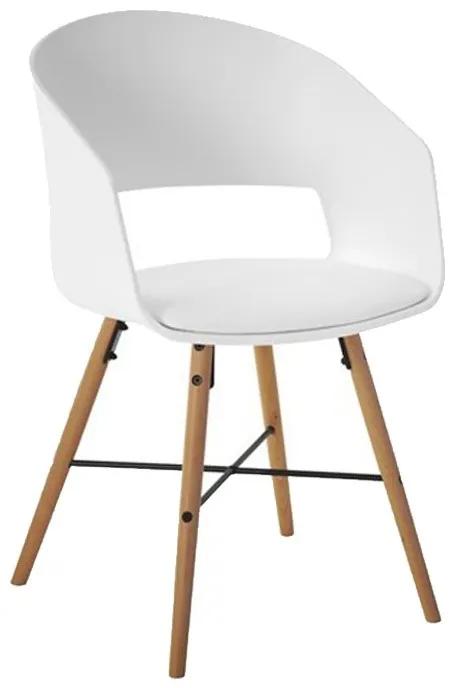 Designová stolička Lena biela