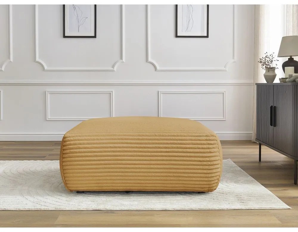 Menčestrová podnožka v horčicovej farbe Lucien – Bobochic Paris