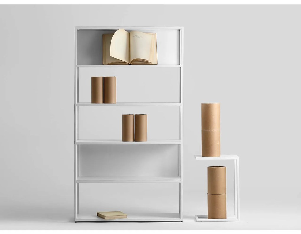 Biela Knižnica Hyller 100 × 35 × 180 cm CUSTOMFORM