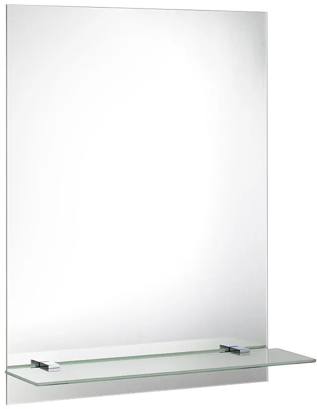 Aqualine Aqualine, Zrkadlo 60x80cm, vrátane závesov a otvorov pre polici, 22430