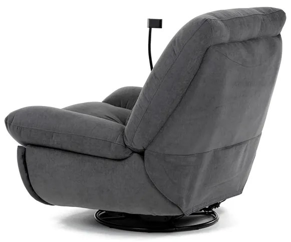 Autronic BONTEC Polohovacie kreslo, elektrické zabudované ovládanie, šedá, látka, TV-7089 GREY2 Farba: Šedá