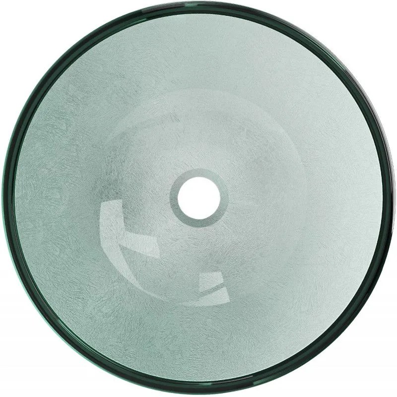 Mexen Mira, sklenené umývadlo na dosku 42 x 42 x 14,5 cm, strieborná, 24124211