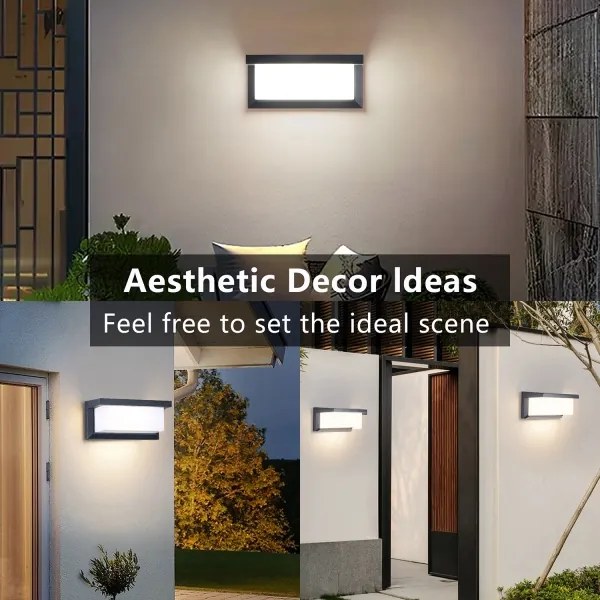 Brilagi-LED Vonkajšie nástenné svietidlo so senzorom BRICKY LED/12W/230V antr IP54