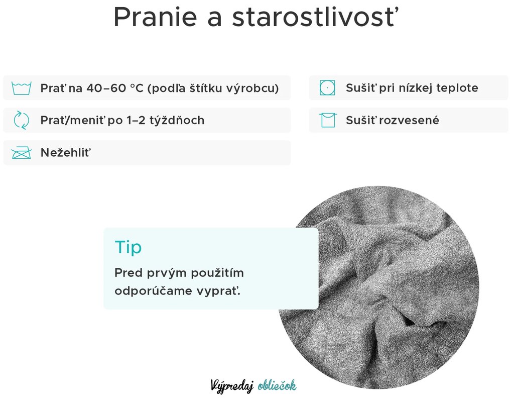 Froté plachta EXCLUSIVE tmavosivá 180x200 cm